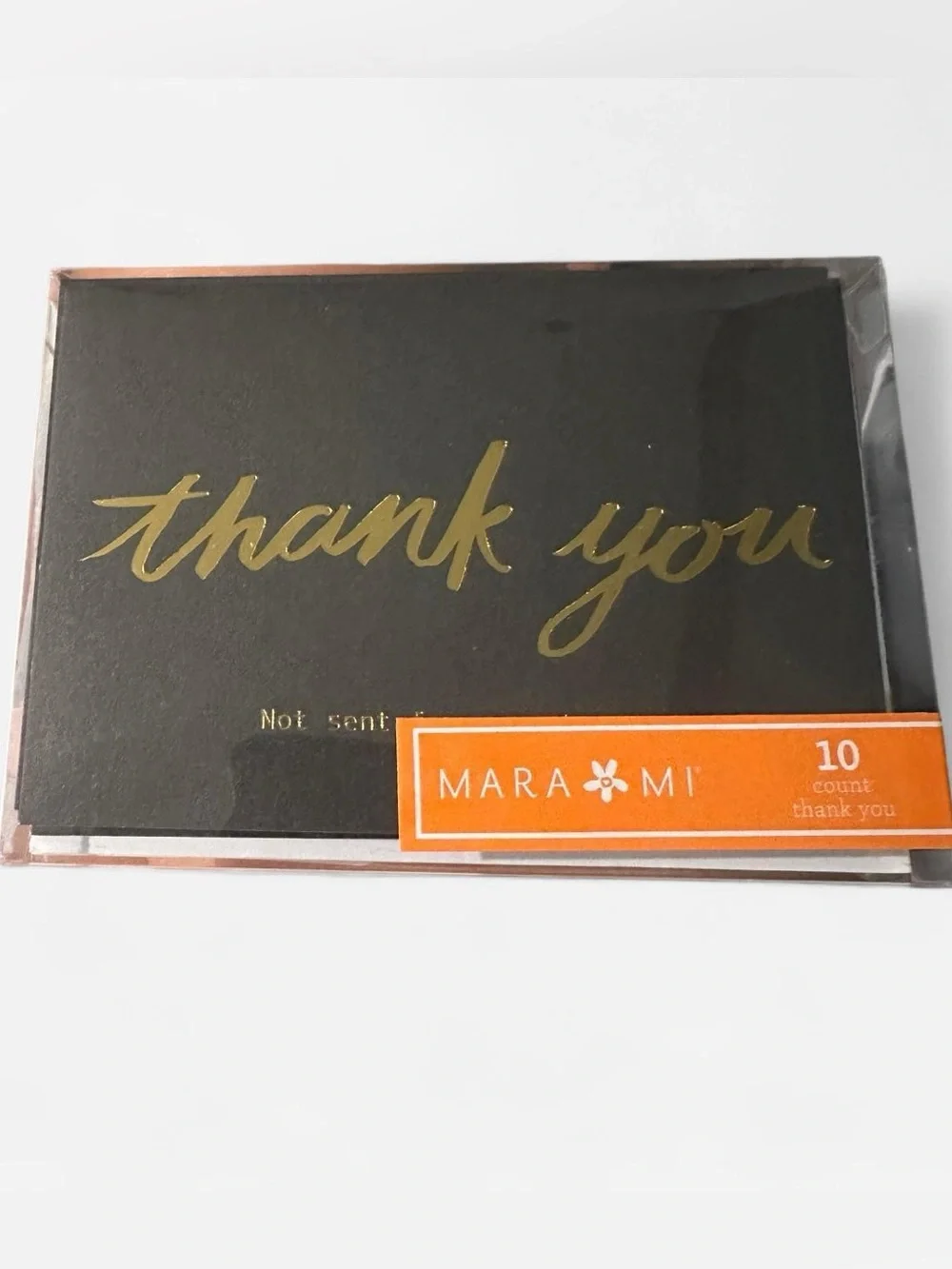 Black & Gold Thank You Cards - 20 Pack